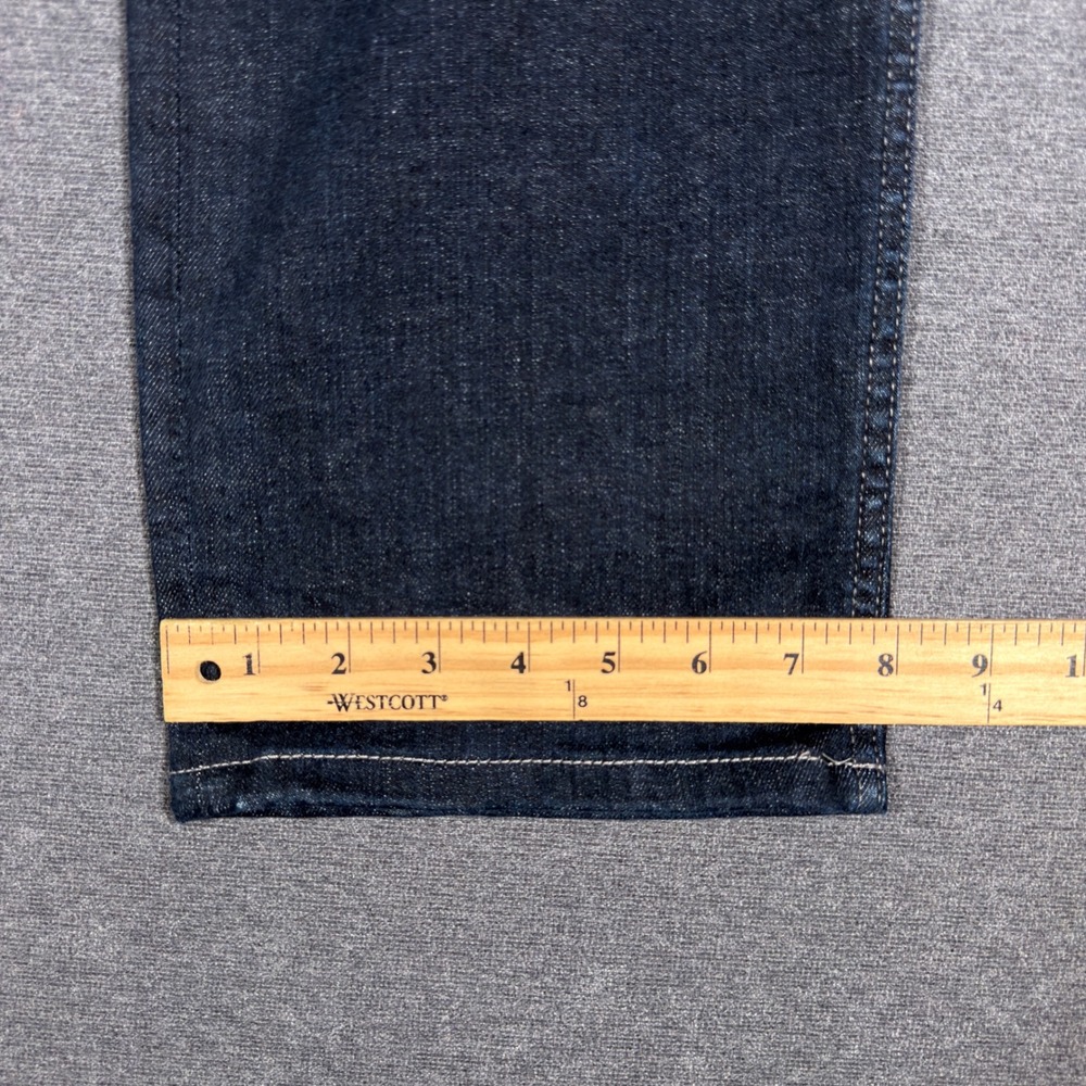 For All Mankind Standard Jeans Mens 34x31 Dark Wash Straight Leg Denim Stretch - Picture 8 of 9